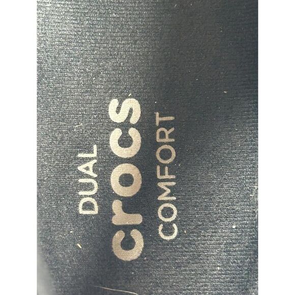 CROCS Leigh Black Suede Wedge Shootie US 8.5 Ladies Ankle Boot Booties Shoes - Picture 12 of 15